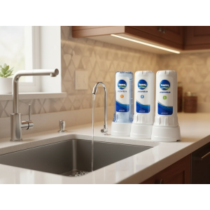 Tank Power Water Filter, 3 Stages - White