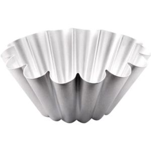 El Zenouki Aluminum Brioche Cake Mold, Size 22 - Silver