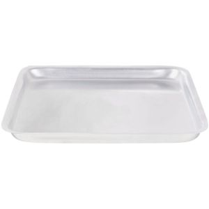 El Zenouki Aluminum Square Oven Tray, 32 cm - Silver
