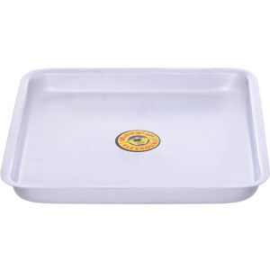 El Zenouki Square Oven Tray, Size 2 - Silver