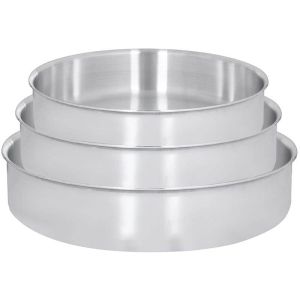 El Zenouki Oven Tray Set, 3 Pieces - Silver