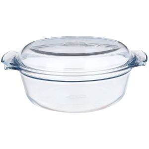 Pyrex Thermal Glass Pot, With Lid, 4.90 Liters - Clear