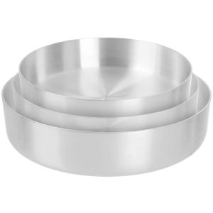 Nouval Aluminium Oven Trays Set, 3 Pieces - Silver