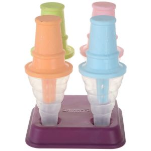 Winner Plast Mold Set for Making Ice Cream with Base, 4 Pieces - Multicolor