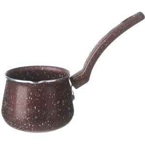 Nouval Plus Granite Coffee Pot, Bakalite Handle, Size 2 - Dark Red