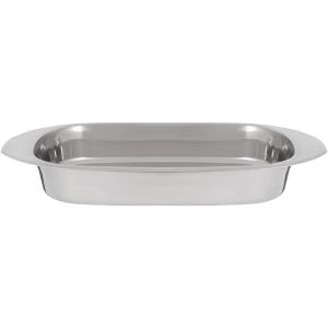 Aboud Stainless Steel Tray, 40×35 cm - Silver