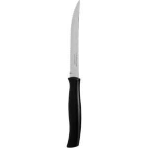 Tramontina Stainless Steel Steak Sharpener Kinfe, 5 Inch - Black