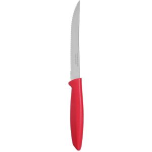Tramontina Stainless Steel Steak Sharpener Kinfe, 5 Inch - Red