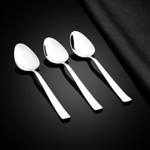 Nouval Spoons Set, 3 Pieces, 20 cm - Silver