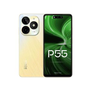 Smart Itel P55 Mobile Phone, Dual SIM, 4G Network, 128 GB, 8 + 16 GB RAM - Gold