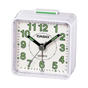 Casio TQ-140-7 Table Clock, Analog - White