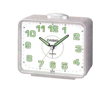 Casio TQ-218-8DF Analog Alarm Clock - Grey