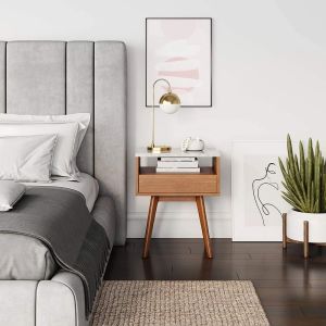 Counter Wood Modern Commode,55x50x40 cm -Light wooden