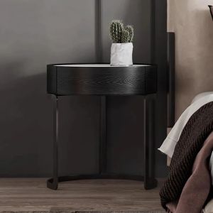 Counter Wood Modern Commode,50x45 cm -Black