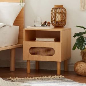 Counter Wood Modern Commode,50x45x40 cm -Light wooden