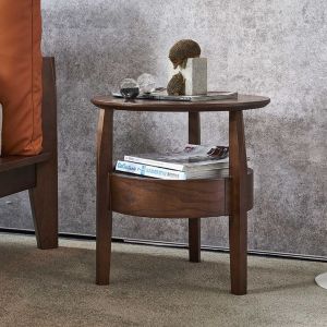 Counter Wood Modern Commode,50x50 cm -Dark wooden