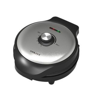 Sokany SK-08039 Waffle Maker, 750 Watt - Black Silver