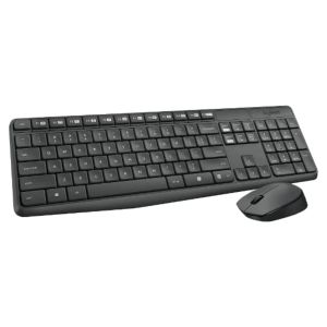 Logitech Mk235 Wireless Keyboard And Mouse - Black