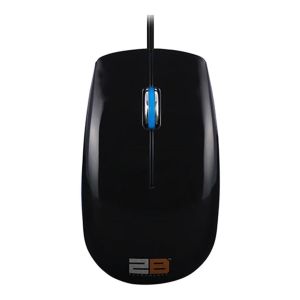 2B MO16L Wired Mouse, Com.with Laptops & PC - Black Blue