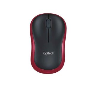 Logitech M185 Wireless Mouse - Red