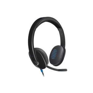 Logitech H540 Headphones, Wired Connection - Black