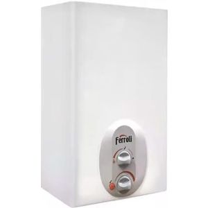 Ferroli ARGOS10 NG Gas Water Heater, 10 Litres - White