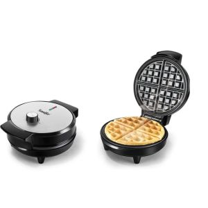 Sonifer SF-6084 Waffle Maker With Ttemperature Control, 1000 watt - Silver Black