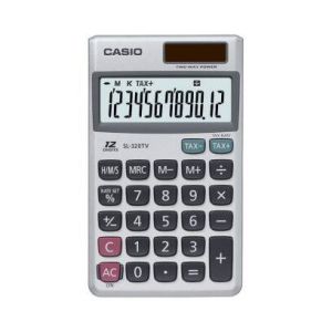 آله حاسبة مكتبية كاسيو، SL-320TV-W-DP - فضي