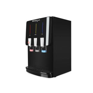 Sonai Desktop Water Dispenser, 18.9 Liters, 590 Watts, 3 Taps, Cold/Low/Hot, MAR-1200TP - Black
