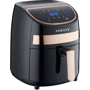 Sokany Sk-8011 Air Fryer, 3.5 Liter, 1000 Watt - Black