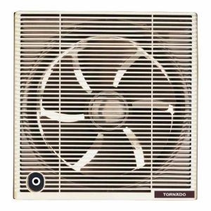 Tornado TVS-30CM Bathroom Exhaust Fan, 30 cm, Privacy and Protection Mesh - Off White