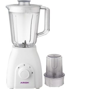 Arion 2 in 1 AR-605 Electric Blender, 600 Watt, 1.5 Liter, 1 Spice Grinder - White