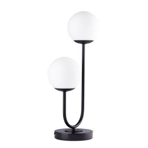 Steel Modern Lighting Table, 60×24 cm - Black White