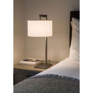 Steel Modern Lighting Table, 57×28 cm - Grey Off White