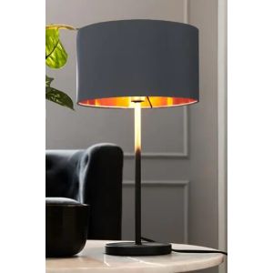 Steel Modern Lighting Table, 55×28 cm - Black Grey