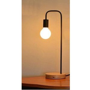 Lampshades wood And Steel, 35×14 cm - Black Brown